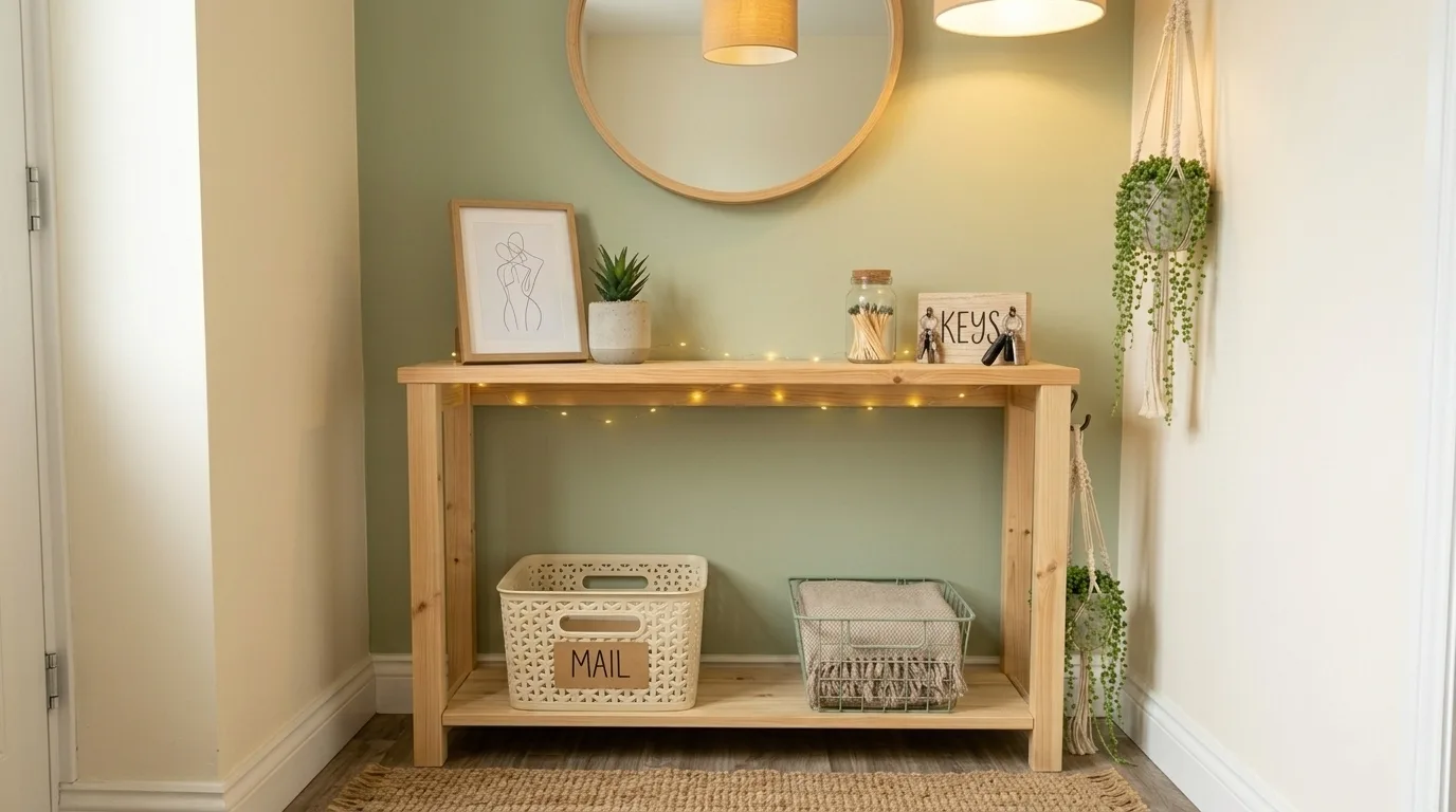 Entryway Decor Hack for 10 budget-friendly home decor hacks that work